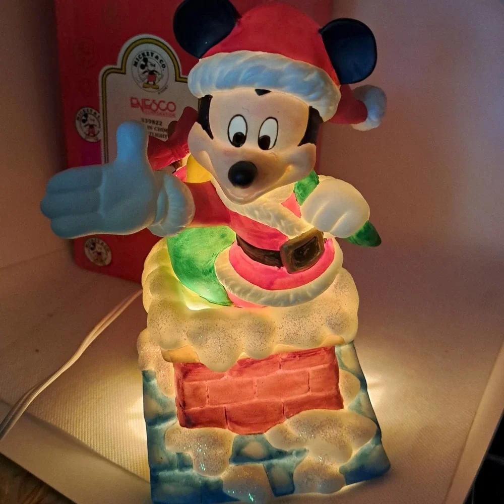 EXTREMELY RARE NIB ENESCO 8-inch PERFECT Mickey Mouse Ceramic Night Light